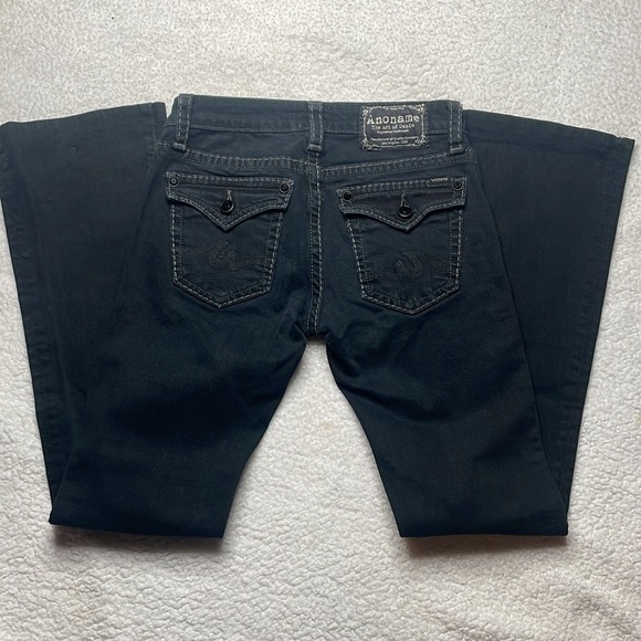 MAnoname Black jeans Stretch Comfy Bootcut Joelle Size 25 x 31 - Picture 8 of 10